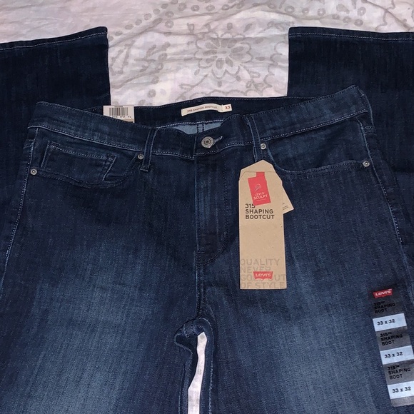NWT Levi’s 315 Shaping Bootcut Blue Jeans Sz 33 - Picture 2 of 7